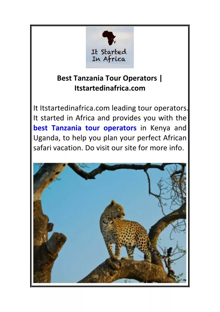 best tanzania tour operators itstartedinafrica com