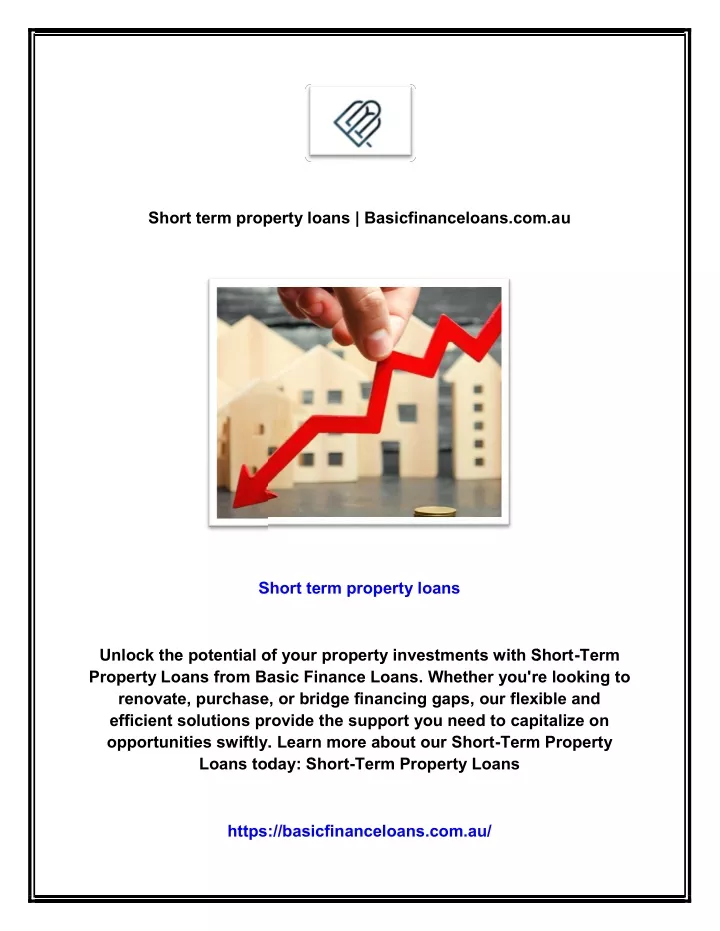 short term property loans basicfinanceloans