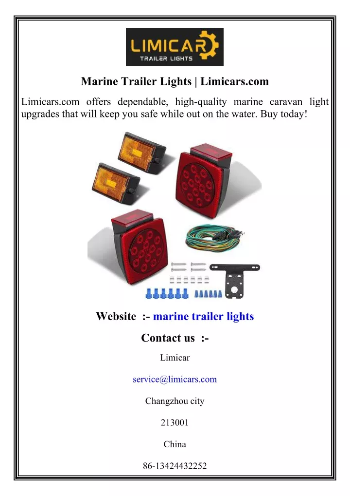 marine trailer lights limicars com