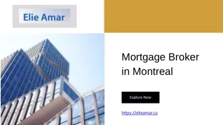 Mortgage Broker in Montreal - elieamar.ca