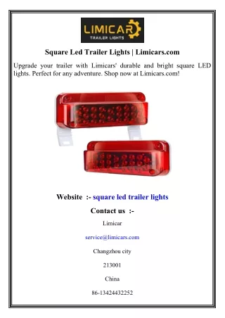 square led trailer lights limicars com