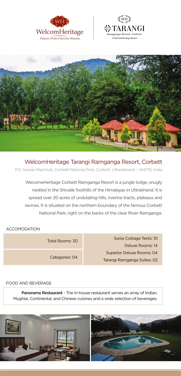 ramganga resort corbett tarangi