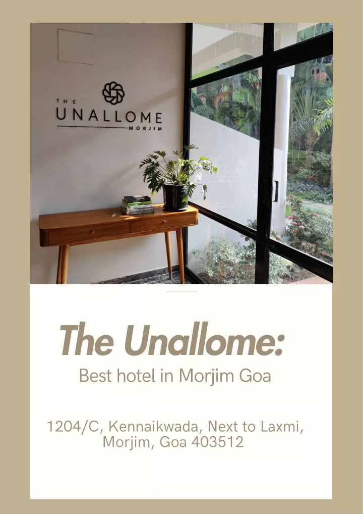 the unallome best hotel in morjim goa