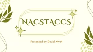 30th Business Presentation For NACSTACCS