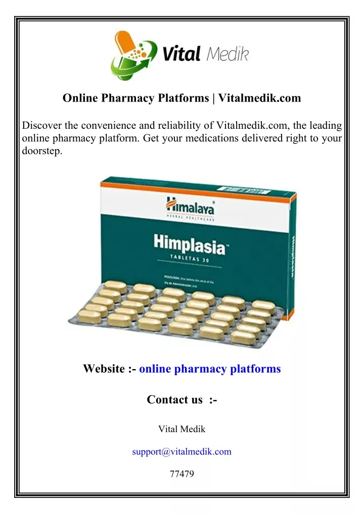 online pharmacy platforms vitalmedik com