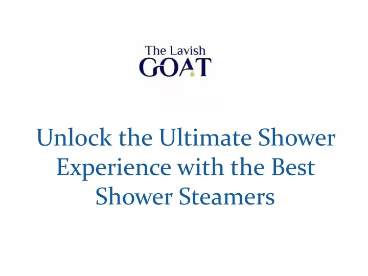 unlock the ultimate shower experience with
