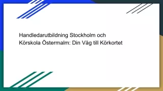 Handledarutbildning Stockholm och Körskola Östermalm_ Din Väg till Körkortet