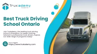 Trukademy Truck Training School Mississauga