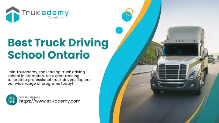 best truck driving school ontario