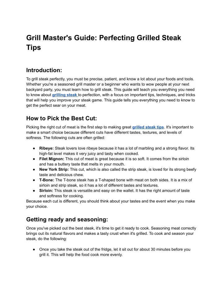 grill master s guide perfecting grilled steak tips