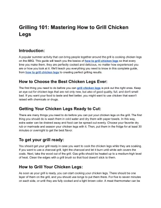 Grilling 101_ Mastering How to Grill Chicken Legs - Google Docs