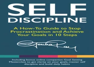 ❤ PDF/READ ⚡/DOWNLOAD  Self Discipline: A How-To Guide to Stop Pr