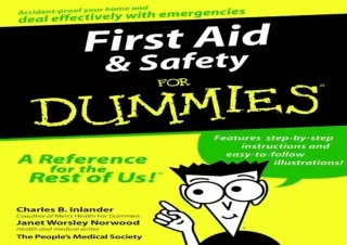 ✔ PDF_  First Aid & Safety For Dummies