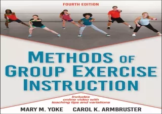 [PDF READ ONLINE]  Methods of Group Exercise Instruction