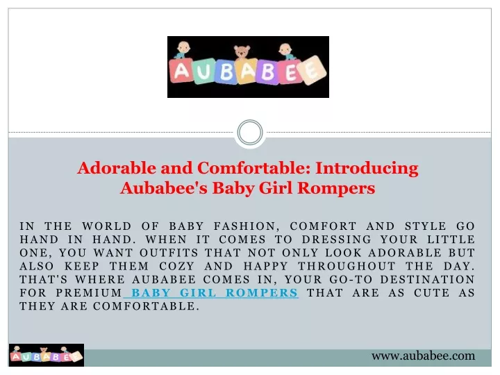 adorable and comfortable introducing aubabee s baby girl rompers