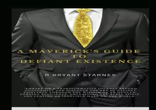 ✔ PDF_  A Maverick's Guide to Defiant Existence