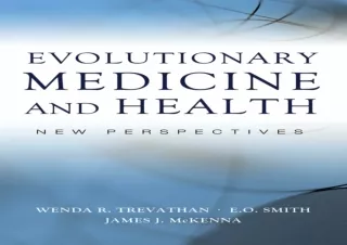✔ PDF_  Evolutionary Medicine and Health: New Perspectives