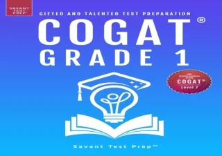 ⭐ DOWNLOAD/PDF ⚡ COGAT Grade 1 Test Prep: Gifted and Talented Tes