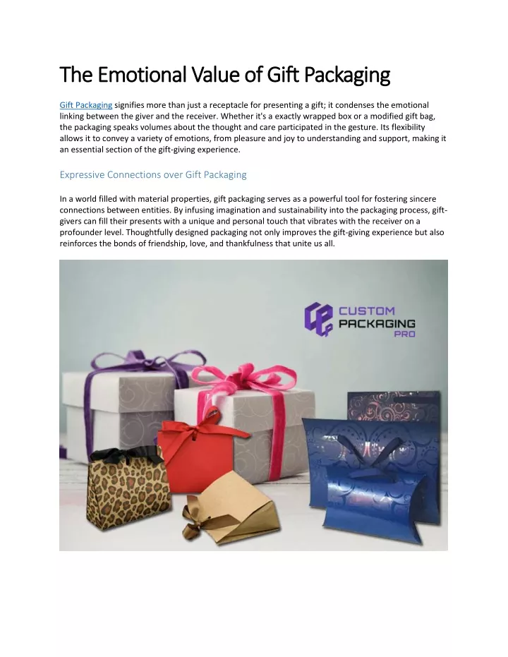 the emotional value of gift packaging