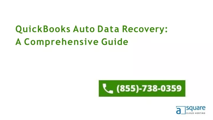 quickbooks auto data recovery a comprehensive guide