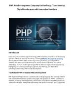 Php Web Development Company  (1) - slide 1
