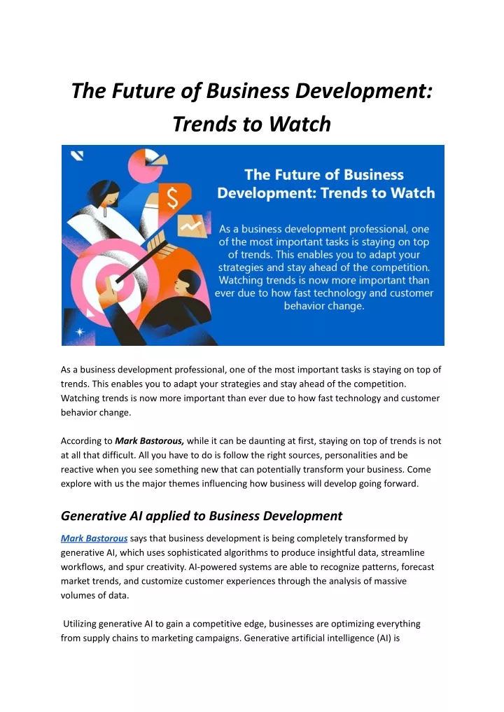 the future of business development trends to watch