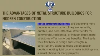 Innovative Metal Structure Building Solutions for Versatile Applications