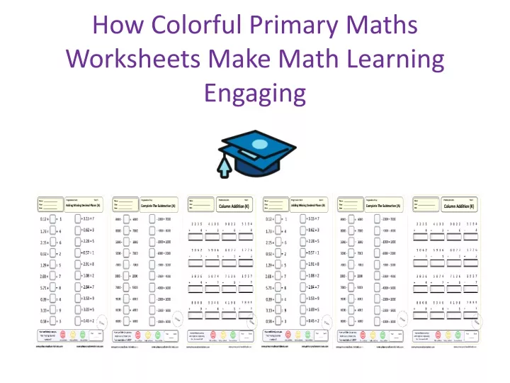 how colorful primary maths worksheets make math