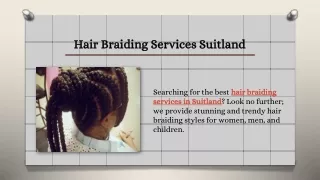 Hair Braiding Services Suitland