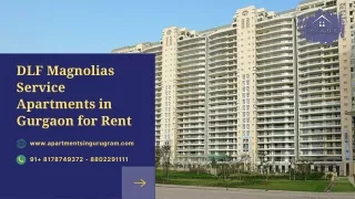 DLF Magnolias Service Apartments in Gurgaon | Fully Furnished Apartments