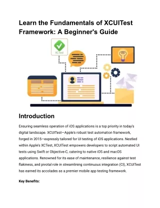 Learn the Fundamentals of XCUITest Framework_ A Beginner's Guide