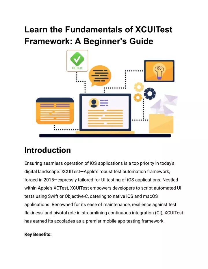 learn the fundamentals of xcuitest framework