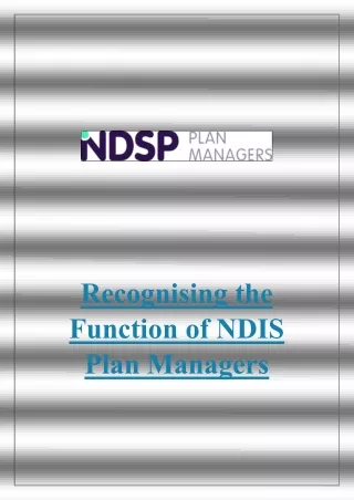 Ndis Plan Managers