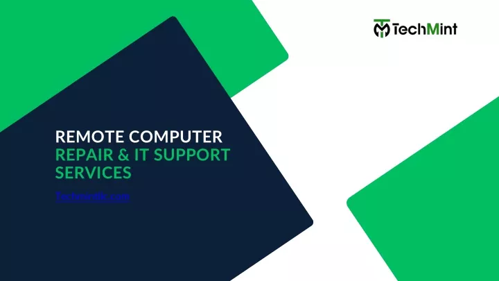 remote computer repair it support services