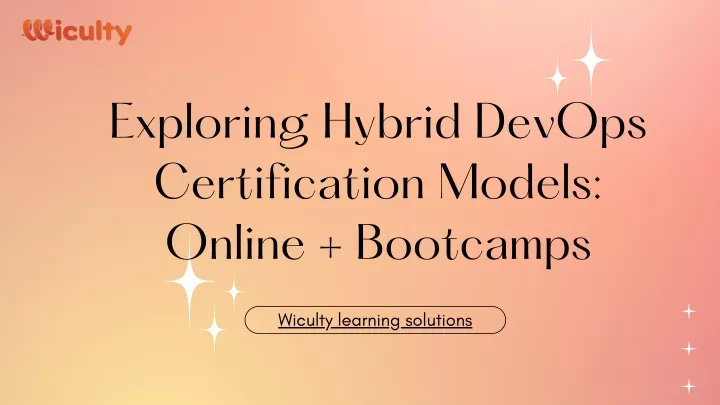 exploring hybrid devops certification models