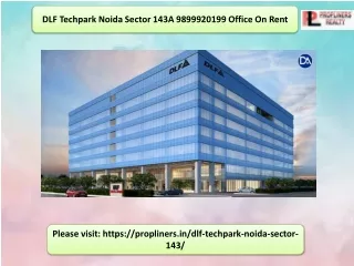 dlf-techpark-noida-sector-143 9899920199