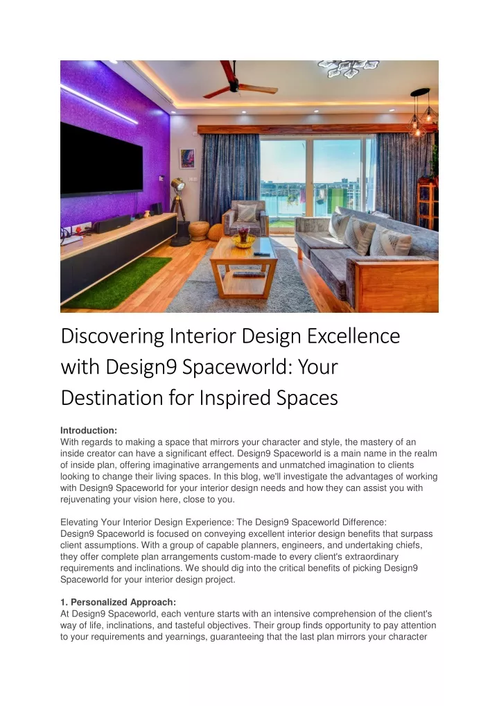 discovering interior design excellence with