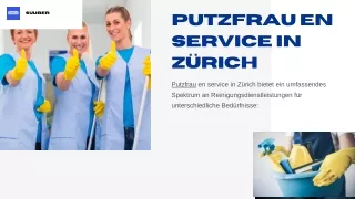 Putzfrau en service in Zürich