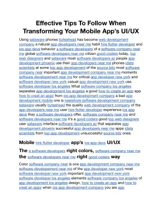 effective tips to follow when transforming your
