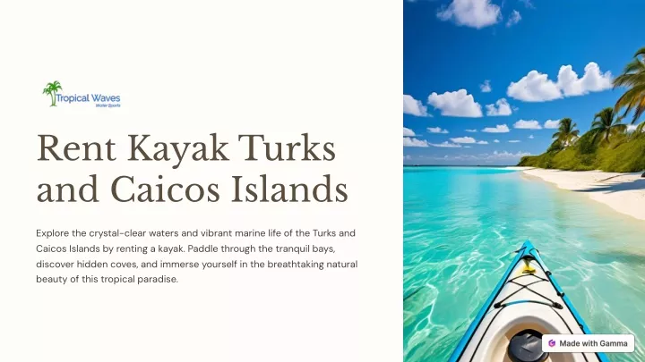 rent kayak turks and caicos islands