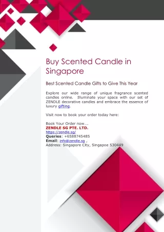 Buy Scented Candle in Singapore