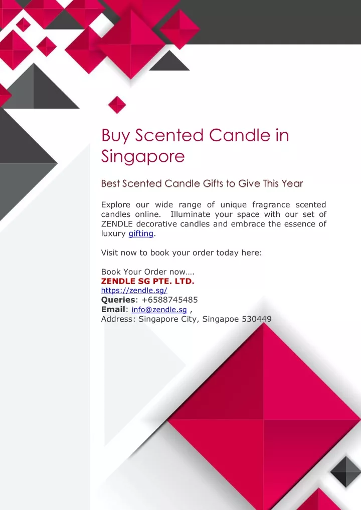 buy scented candle in singapore