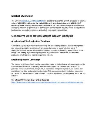Generative AI in Movies Market Analysis_ Trends, Innovations, and 2024 Forecast Study