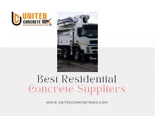 Best Residential Concrete Suppliers