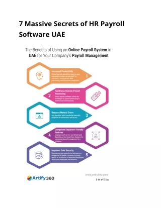 7 Massive Secrets of HR Payroll Software UAE