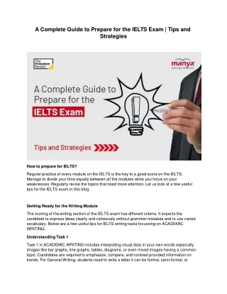 A Complete Guide to Prepare for the IELTS Exam | Tips and Strategies