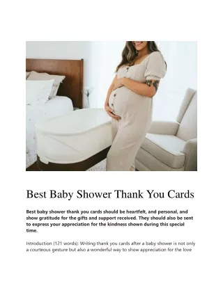 Best Baby Shower Thank You Cards