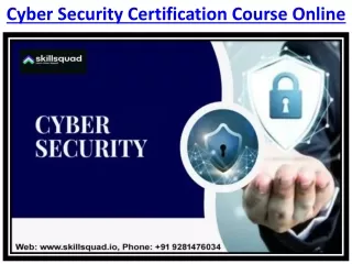 Cyber Security Certification Course Online In Hyderabad India