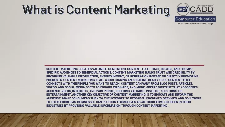 what is content marketing