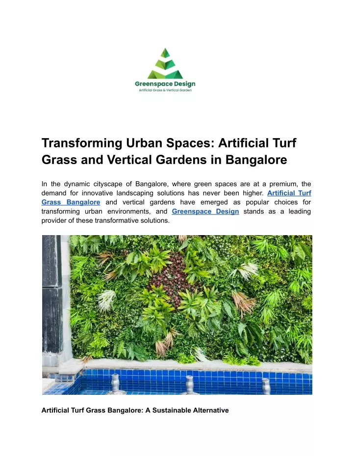 transforming urban spaces artificial turf grass